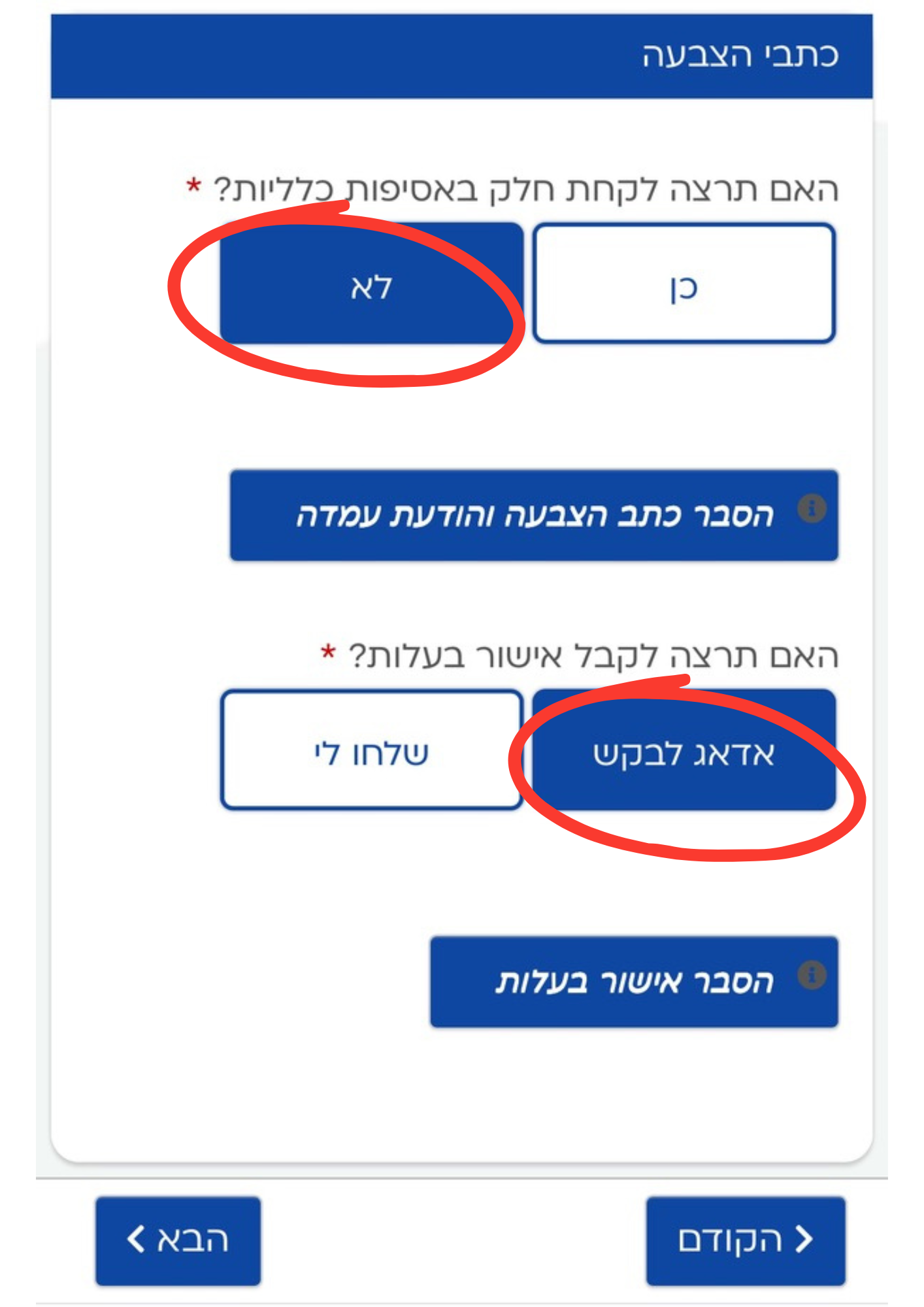 שלב 5 - אסיפות כלליות ואישורי בעלות